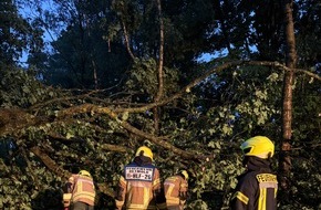 Feuerwehr Detmold: FW-DT: 10 Eins&auml;tze w&auml;hrend Gewitterlage