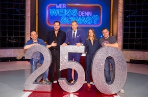 ARD Das Erste: Das Erste / "Wer weiß denn sowas?" wird 250! Jubiläumssendung am Donnerstag, 30. November 2017 um 18:00 Uhr im Ersten / Gestern neuer Bestwert mit 3,37 Millionen Zuschauern