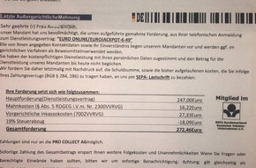 Polizei Rheinisch-Bergischer Kreis: POL-RBK: Rheinisch-Bergischer Kreis - Warnung vor Inkassoschreiben