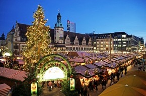 Leipzig Tourismus und Marketing GmbH: Leipziger Weihnachtsmarkt 2018 lockt mit 300 Ständen und vielen Attraktionen