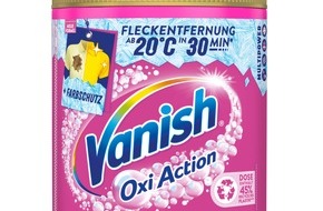 Reckitt Deutschland: Neue und verbesserte Formel - Vanish Oxi Action überzeugt mit effektiver Fleckentfernung und bestmöglichen Waschergebnissen