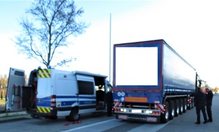 Polizeipräsidium Trier: POL-PPTR: Schwertransport zu schwer - Präsidien übergreifende Zusammenarbeit