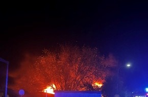 Polizeidirektion Pirmasens: POL-PDPS: Brand einer Lagerhalle