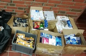 Bundespolizeiinspektion Flensburg: BPOL-FL: Kupfermühle - Bundespolizei stellte 12 Kartons mit neuwertigen Kosmetika sicher