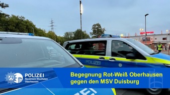 Polizeipräsidium Oberhausen: POL-OB: Begegnung Rot-Weiß Oberhausen gegen den MSV Duisburg