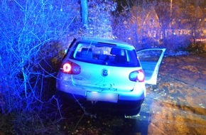 Kreispolizeibehörde Herford: POL-HF: Flucht endet mit Unfall- Fahrer unter dem Einfluss von Betäubungsmitteln