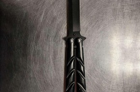 Bundespolizeidirektion Flughafen Frankfurt am Main: BPOLD FRA: 9 cm langes Butterflymesser im Handgep&auml;ck entdeckt