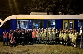 Feuerwehr Xanten: FW Xanten: Fortbildung von Führungskräften mit dem Bahn-Notfallmanagement