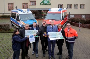 AOK Sachsen-Anhalt: AOK: 10.500 Euro für Erfüllung letzter Wünsche gespendet