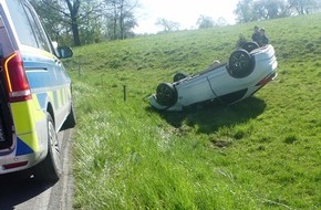 Kreispolizeibeh&ouml;rde Oberbergischer Kreis: POL-GM: Alkoholisierter Autofahrer kommt von der Stra&szlig;e ab