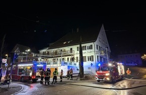 Freiwillige Feuerwehr Stockach: FW Stockach: Rauchentwicklung in einem Hotel