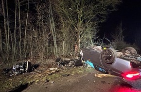 Kreisfeuerwehrverband Pinneberg: FW-PI: Schwerer Verkehrsunfall auf der BAB23 bei Tornesch - Autofahrer lebensbedrohlich verletzt