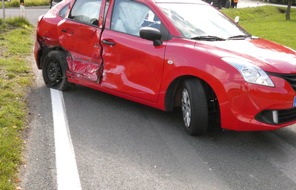 Kreispolizeibehörde Herford: POL-HF: Suzuki-Fahrerin bei Unfall verletzt- Vorfahrt missachtet