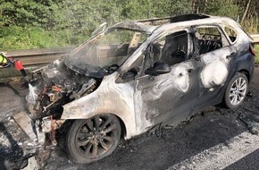 Polizeidirektion Landau: POL-PDLD: A65, AS Neustadt-Nord - Brennender PKW