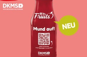 EDEKA ZENTRALE Stiftung & Co. KG: Neuer Smoothie von All in Fruits / EDEKA-Verbund und DKMS gemeinsam gegen Blutkrebs