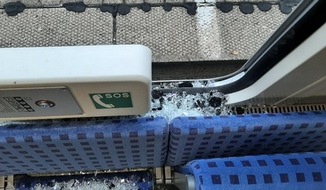 Bundespolizeiinspektion Flensburg: BPOL-FL: Wrist - Nach Ziehen der Notbremse und Einschlagen einer Scheibe im Zug hat die Bundespolizei einen Tatverdächtigen ermittelt