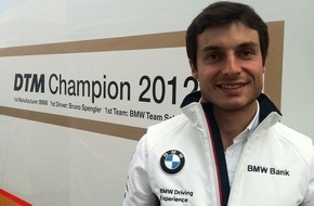 PM-International AG: "Wenn Du nicht fit bist, hast Du keine Chance" Bruno Spengler, DTM-Champion 2012, über seine Ziele für die neue Rennsaison und die Bedeutung seiner persönlichen Fitness (BILD)