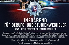Polizeipräsidium Mittelhessen - Pressestelle: Mittelhessen: Raus aus dem Alltag, rein in den Einsatz - Karriere bei der Polizei durch Quereinstieg oder nach dem Schulabschluss verwirklichen
