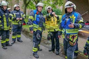 FW-KLE: Aufwendige Einsatzübung in Bedburg-Hau: Feuer in einer Gemeinschaftsunterkunft