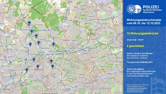 Polizeipräsidium Oberhausen: POL-OB: Wohnungseinbruchsradar für Oberhausen