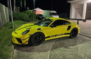 Polizeipräsidium Osthessen: POL-OH: Foto zu: Polizei stoppt Porsche 911 GT3 RS nach illegalem Kraftfahrzeugrennen auf der Bundesautobahn 7