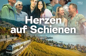 Schweiz Tourismus: Herzen auf Schienen: Neue sechsteilige YouTube-Serie von Schweiz Tourismus