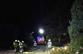 Feuerwehr Dinslaken: FW Dinslaken: Kellerbrand auf dem Quellenweg in Oberlohberg