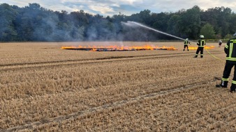 Freiwillige Feuerwehr Werne: FW-WRN: Freiwillige Feuerwehr Werne &uuml;bt Vegetationsbrandbek&auml;mpfung