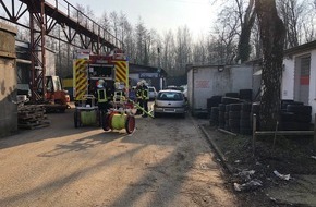 Feuerwehr Gelsenkirchen: FW-GE: Brand einer Ölheizung sorgt für Einsatz der Feuerwehr in Gelsenkirchen Ückendorf. / Schnelles Eingreifen des Firmeninhabers verhindert größeren Schaden.