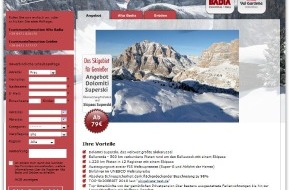 Tiscover GmbH: Alta Badia/Gröden: erfolgreiche Bilanz der Online-Winterkampagne -
BILD