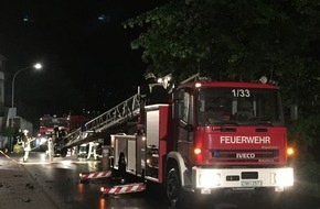 Kreisfeuerwehrverband Calw e.V.: KFV-CW: Dachstuhlbrand nach Blitzschlag in Nagold

Keine Verletzten - Mehrere 10.000 Euro Sachschaden