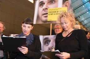 Amnesty International: Freiheit für Oleg Sentsov! - Meret Becker und Katja Riemann setzen sich gemeinsam mit Amnesty und der European Film Academy sowie der Deutschen Filmakademie für den inhaftierten Filmregisseur ein