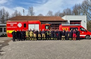 Feuerwehren im Kreis Soest: FW Kreis Soest: ABC1 Lehrgang auf Kreisebene beendet - 28 Kameraden lernen Umgang mit Gefahrstoffen