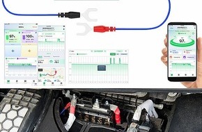 PEARL GmbH: Fahrzeug-Batterie mit Live-Daten via App überwachen: Lescars Kfz-Batterie-Wächter, Standort-Suche, Bluetooth, App, 6/12/24 V, IPX7