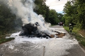 Polizeidirektion Landau: POL-PDLD: Schwegenheim - Anhängerbrand