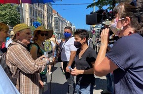 ZDF: "dunja hayali" im ZDF über Coronamaßnahmen und -proteste