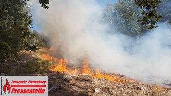 Feuerwehr Plettenberg: FW-PL: OT-Stadtmitte. FOLGEMELDUNG Waldbrand Plettenberg.