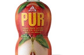 Thurella AG: Thurella lanciert eine einzigartige Apfelsaft-Generation: obi PUR - der Apfel in der Flasche