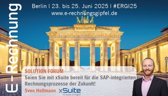 xSuite Group: xSuite als Experte für SAP-integrierte Rechnungsprozesse auf dem E-Rechnungs-Gipfel 2025