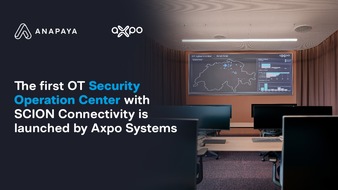 Anapaya Systems AG: The first OT Security Operation Center with SCION Connectivity is launched by Axpo Systems