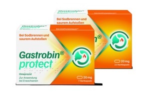 MCM Klosterfrau Vertriebsgesellschaft mbH: Bis zu 3-mal schnellere Wirkstoffaufnahme bei Sodbrennen# / Neu: Gastrobin&reg; protect bei Sodbrennen, wenn Genuss auf den Magen schl&auml;gt
