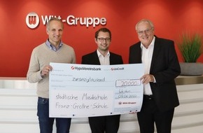 Witt-Gruppe: Witt-Gruppe setzt Engagement fort: Erneut 20.000 Euro für musikalische Bildung von Kindern