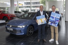 ZDK Zentralverband Deutsches Kraftfahrzeuggewerbe e.V.: Volkswagen unterstützt den Licht-Test 2024 mit neuem Golf