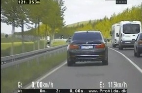 Polizeiinspektion Neubrandenburg: POL-NB: Videowagen der Polizei stellt Raser auf der L 35