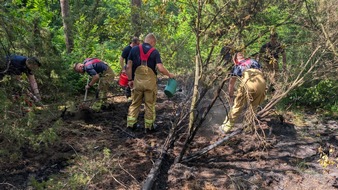 Feuerwehr Dresden: FW Dresden: Waldbrand in der Dresdner Heide