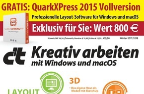 c't: c't-Sonderheft "Kreativ arbeiten" mit QuarkXPress 2015 / Gratis: Layout-Software im Wert von 800 Euro