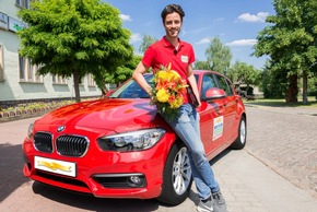 Postcode-Gewinnerin auf Spritztour in Muldestausee