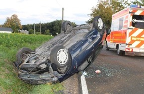 Polizei Coesfeld: POL-COE: Olfen, Borker Straße/ Drei Verletzte bei Autounfall