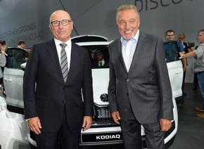 Deutsche Schauspielstars bei Weltpremiere des SKODA KODIAQ hautnah dabei