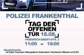 Polizeidirektion Ludwigshafen: POL-PDLU: Tag der offenen Tür bei der Polizei Frankenthal